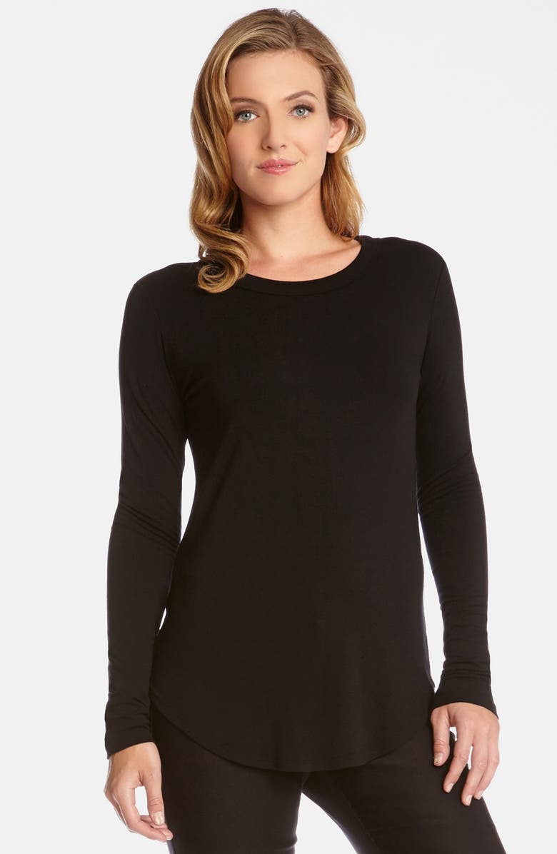 Karen Kane Long Sleeve French Terry Top | Nordstrom