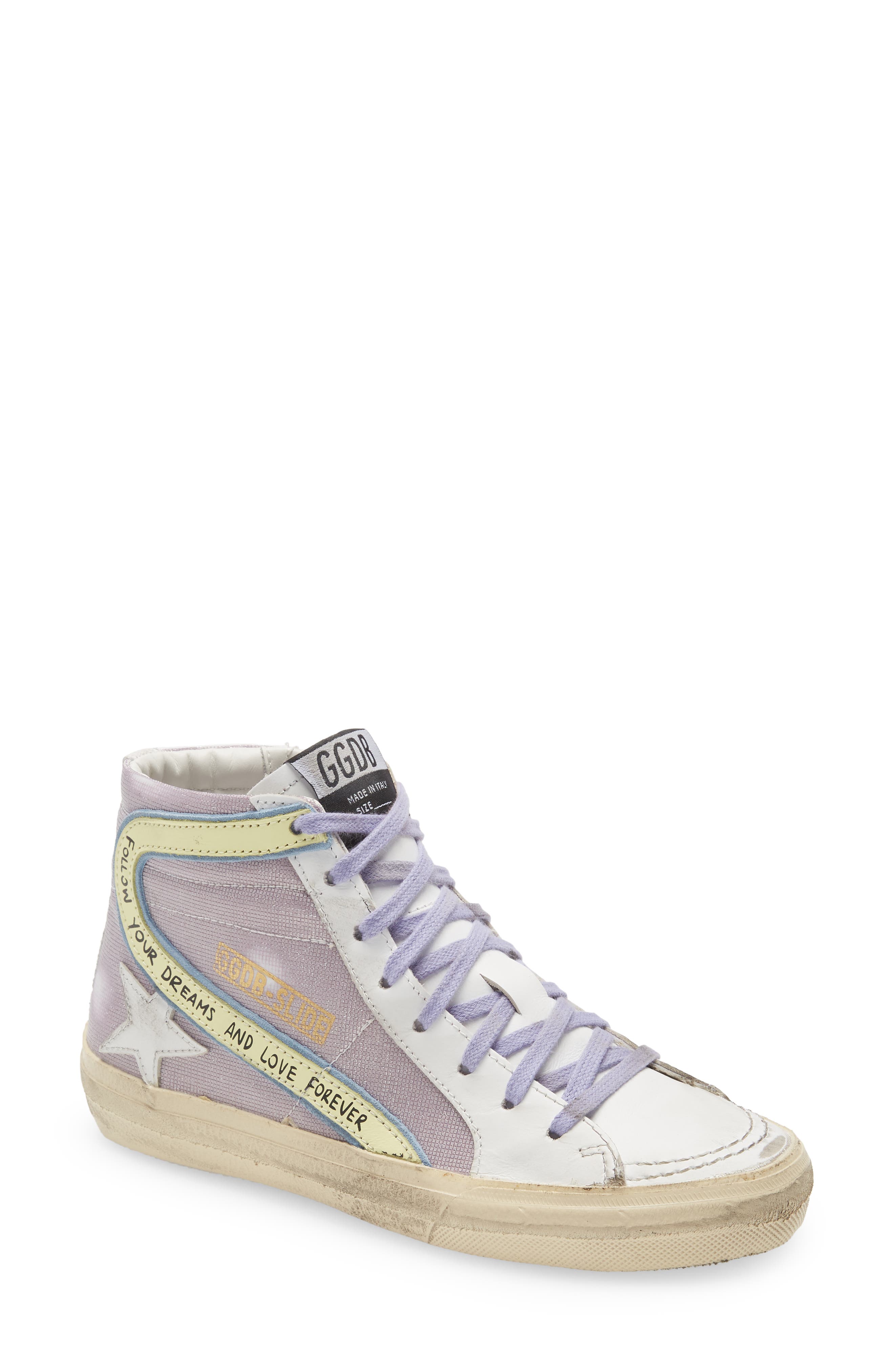 blue golden goose high top sneakers