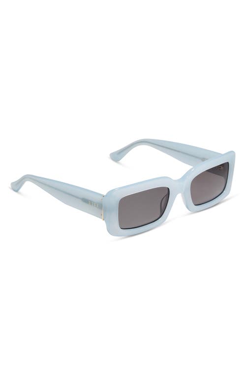 Shop Diff Indy 51mm Rectangular Sunglasses In Blue/grey