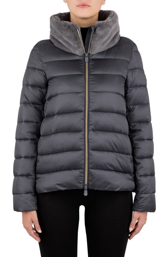 SAVE THE DUCK MEI MIXED MEDIA PUFFER JACKET