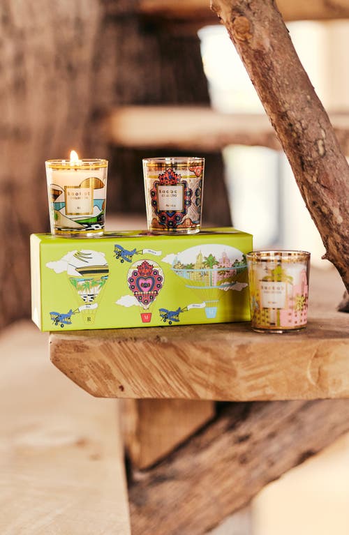 Shop Baobab Collection Rio-mexico-miami Travel Candle Trio In Multicolor