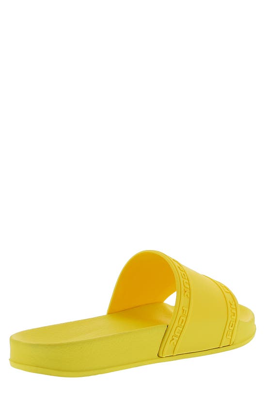 Shop French Connection Fitch Slide Sandal In Yellow
