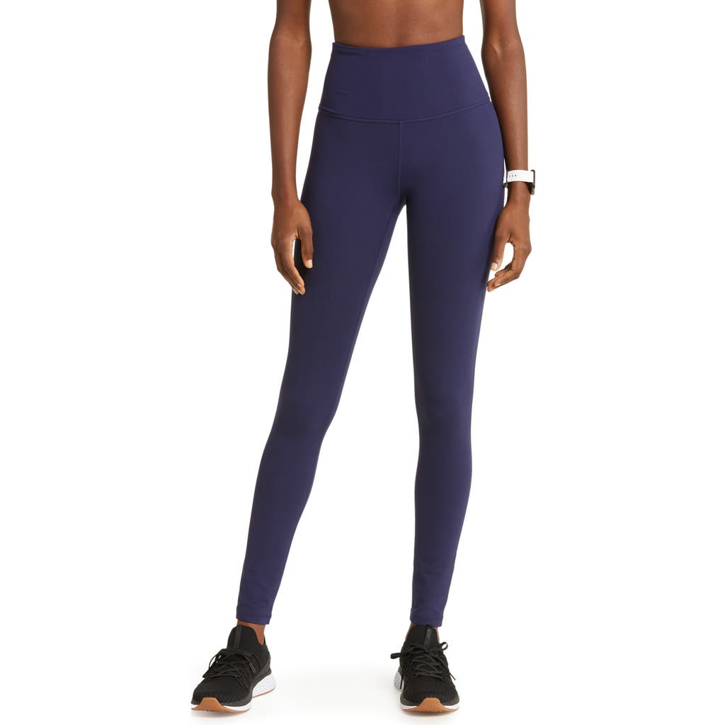 Zella Live In High Waist Leggings In Navy Evening