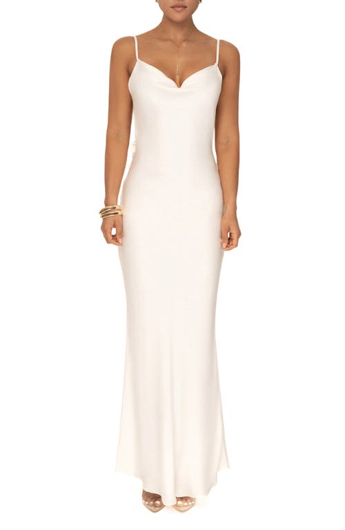 Shop Jluxlabel Down The Aisle Satin Gown In White