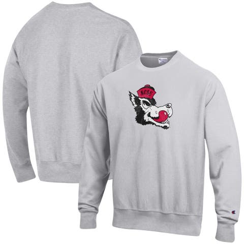 Men's Champion Red Louisville Cardinals Stack Logo Lacrosse Powerblend Pullover Hoodie Size: Large