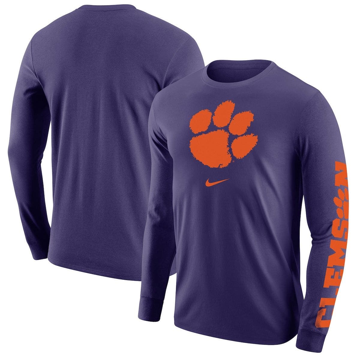 Nike Purple Clemson Tigers Team Lockup 