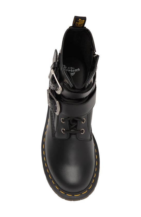 Dr. Martens 1460 Double Strap Zip Boot In Black Classic Pull Up