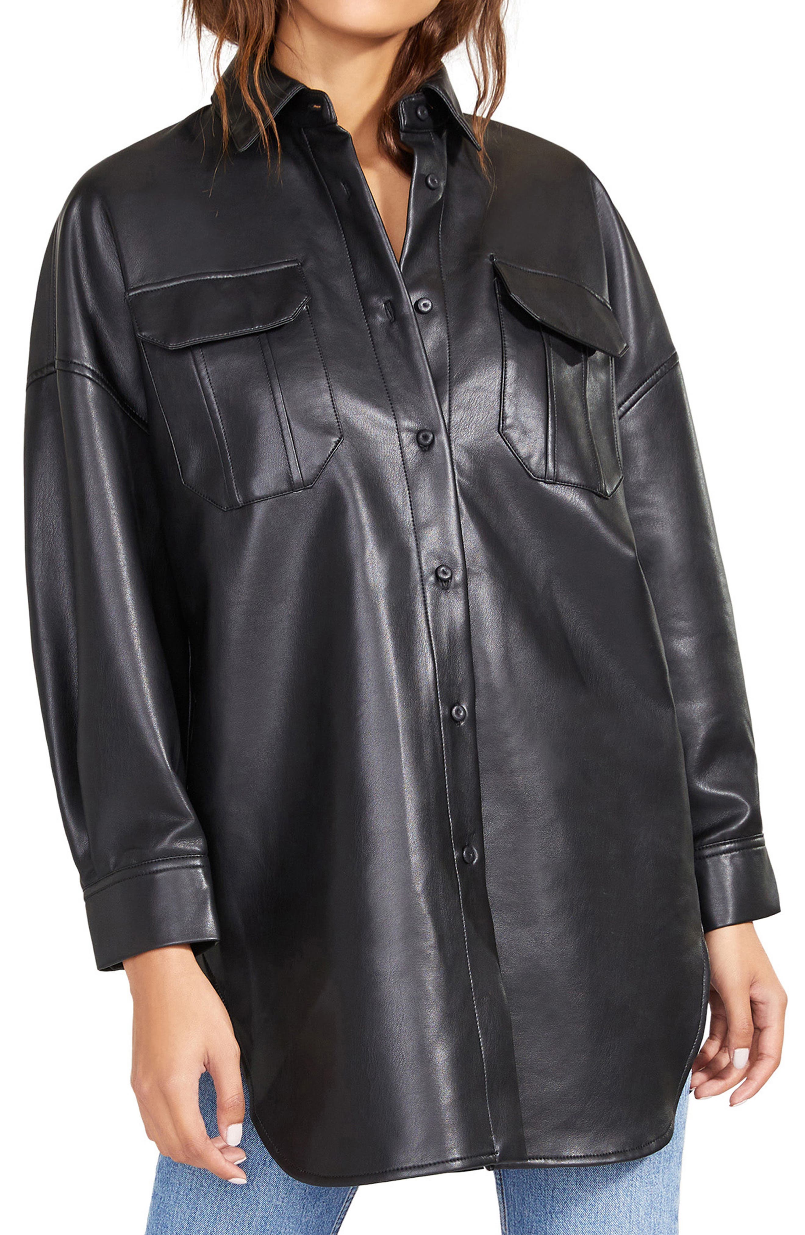 bb dakota steve madden leather jacket