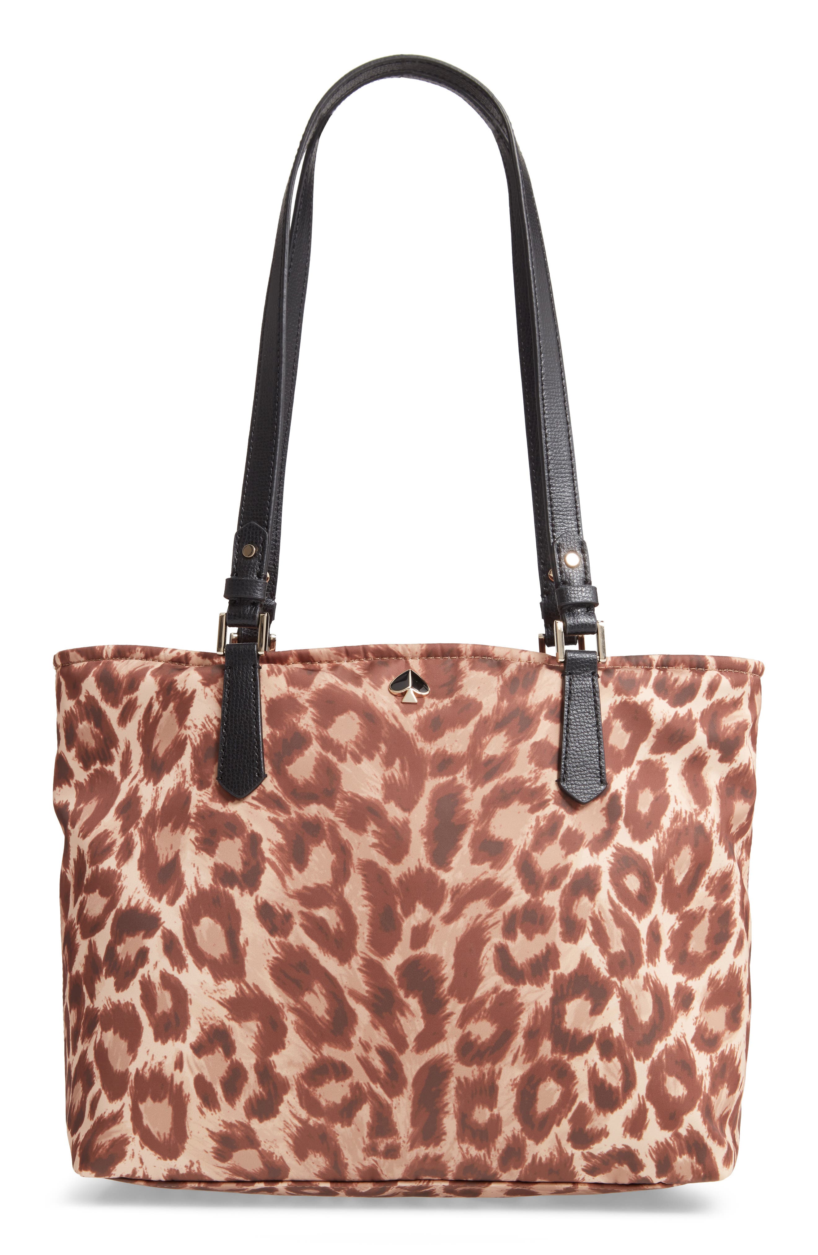 kate spade new york medium taylor leopard nylon tote Nordstrom