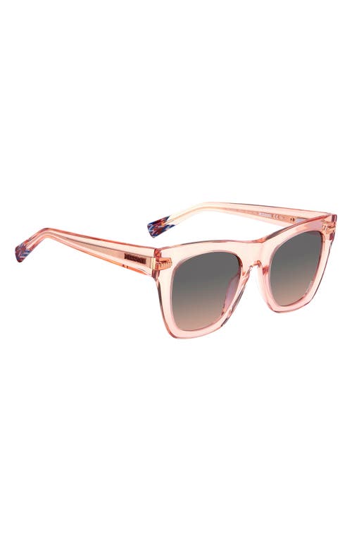 Shop Missoni 51mm Gradient Square Sunglasses In Peach