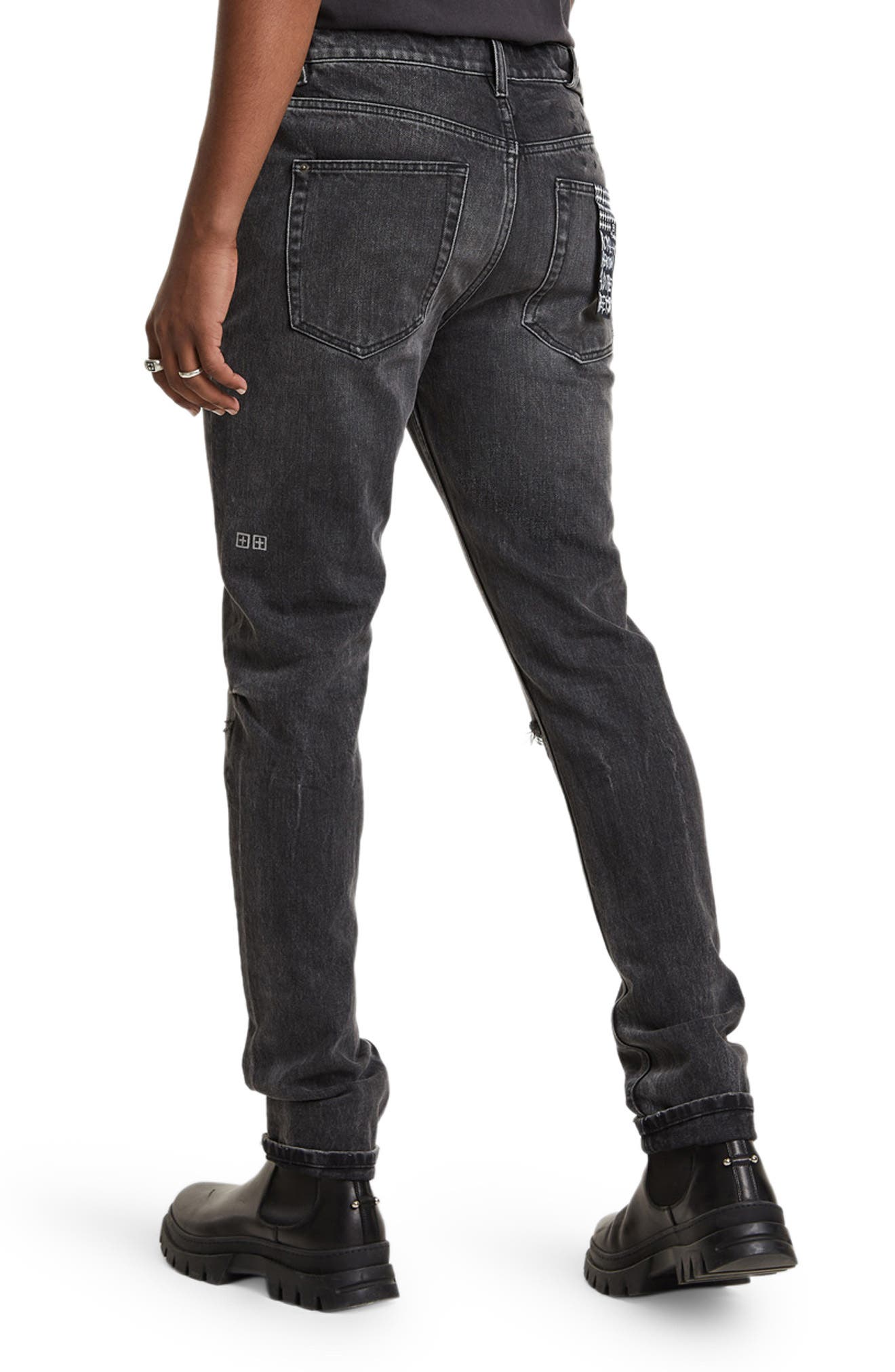Ksubi Chitch Asphalt Thrashed Jeans in Grey