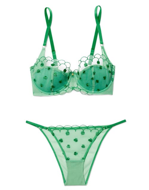 Adore Me Bettie Contour Balconette Bra In Medium Green