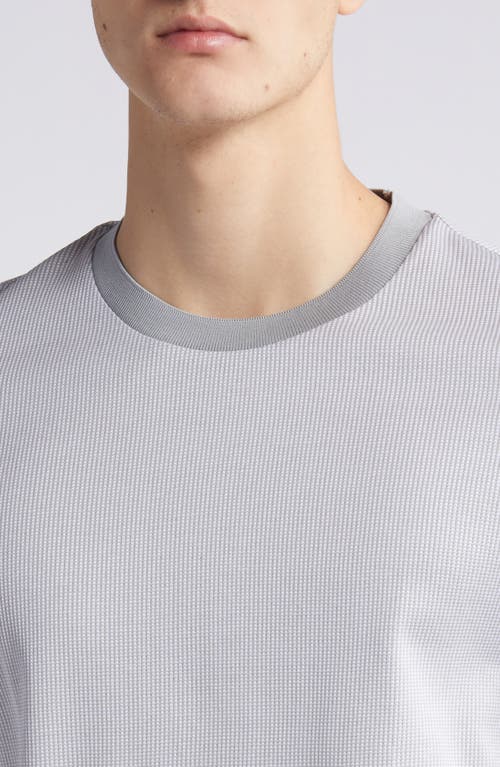 Shop Hugo Boss Boss Tiburt Ringer Cotton T-shirt In Silver