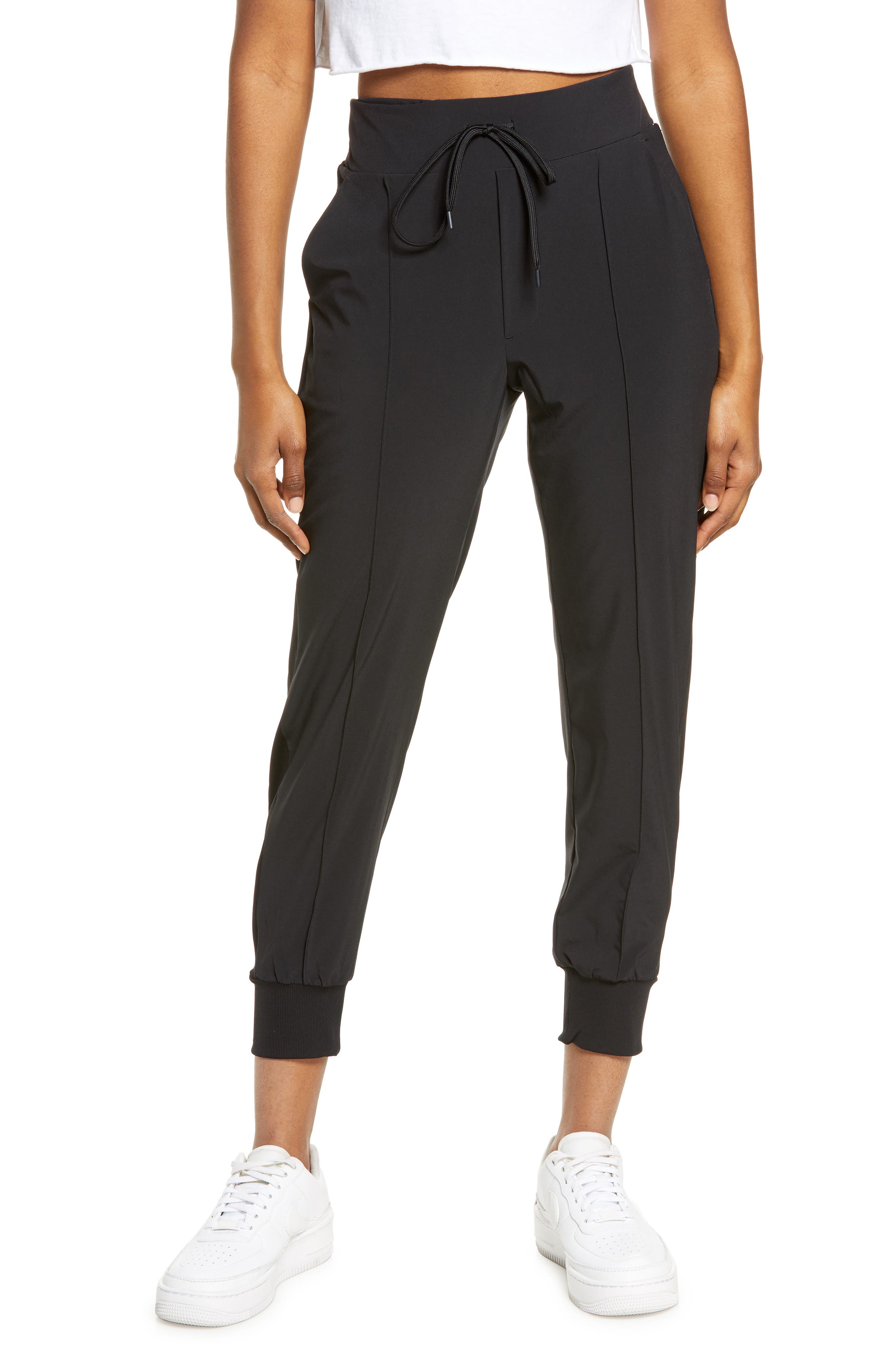 ASOS DESIGN straight leg jogger with deep waistband and pintuck in