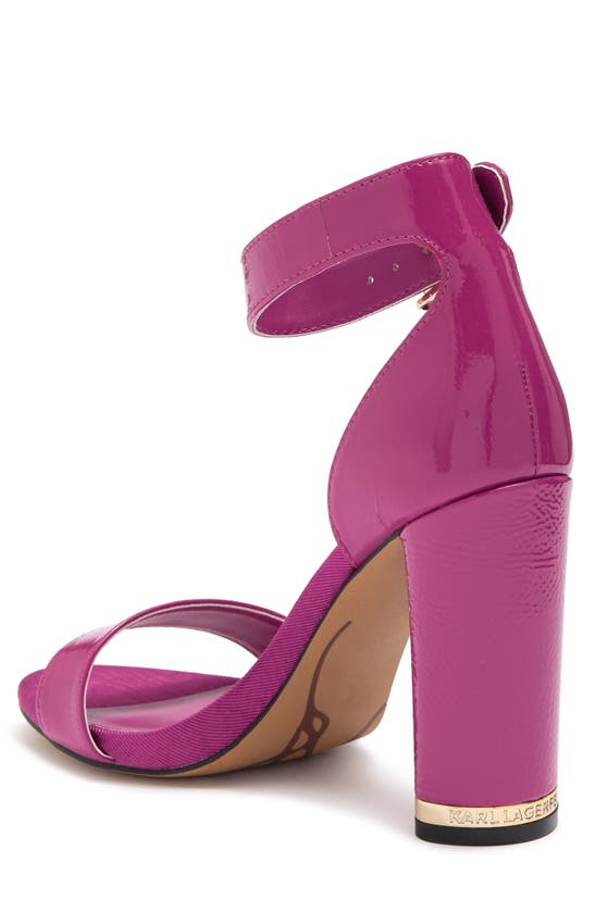 Karl Lagerfeld Ceris Ankle Strap Sandal In Orchid