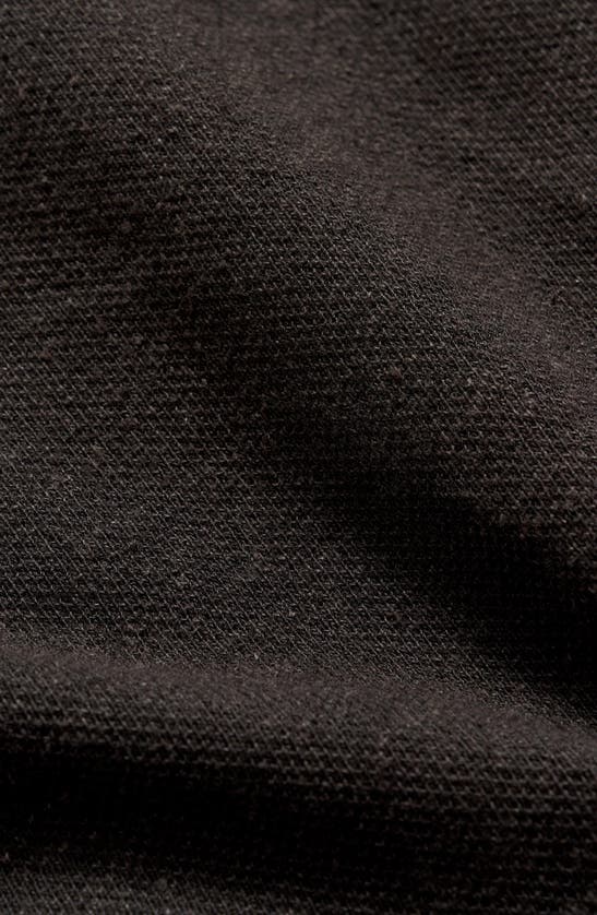 Shop Billy Reid Short Sleeve Hemp & Cotton Henley In Black
