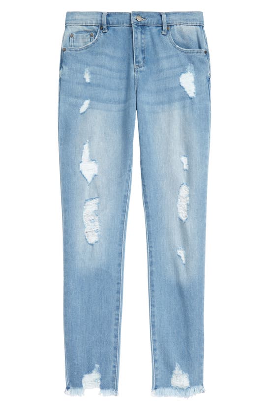 TRACTR TRACTR KIDS' HIGH RISE DISTRESSED JEANS