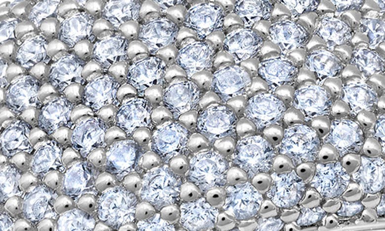 Crislu Pavé Half Eternity Wide Ring