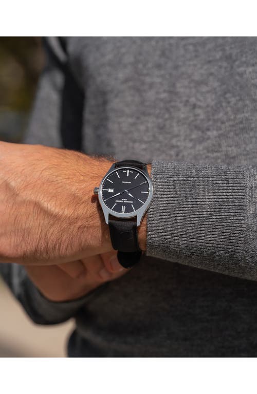 Frederique Constant Black Classics Index Automatic Watch In Silverone