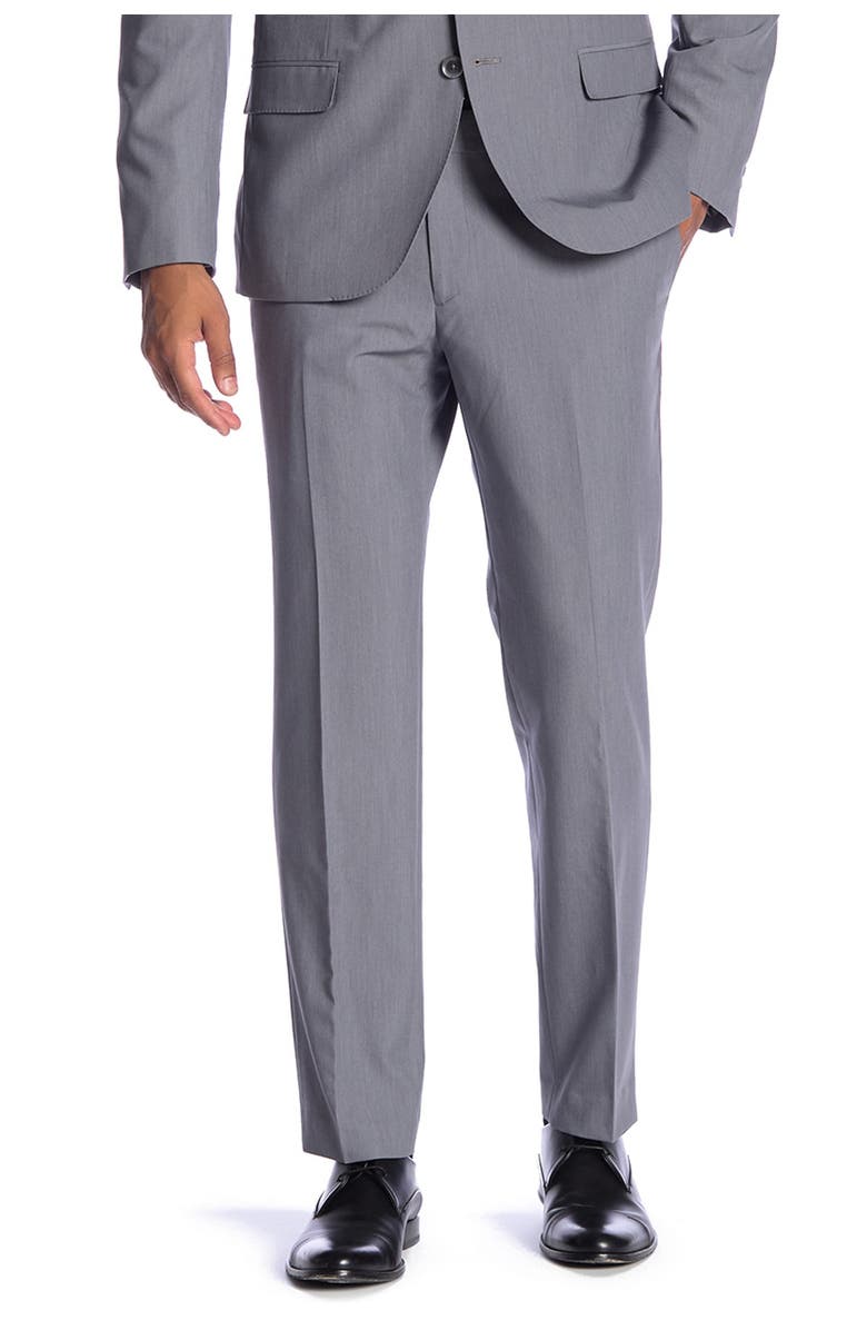 SAVILE ROW Essex Grey Slim Fit Bi-Stretch Suit Separate Pants - 30-34" Inseam, Main, color, GREY