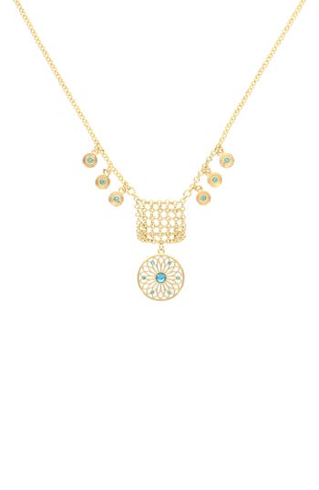 Olivia Welles Dangle Charm Drop Necklace In Gold