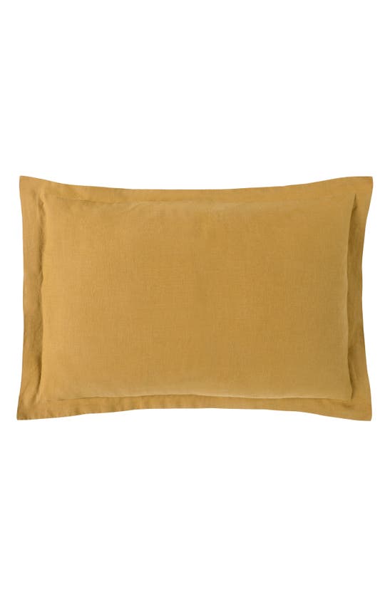 Sijo French Linen Set Of 2 Shams In Turmeric