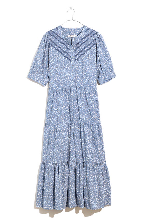 Madewell Cottage Garden Embroidered Puff Sleeve Midi Dress In Terrace ...