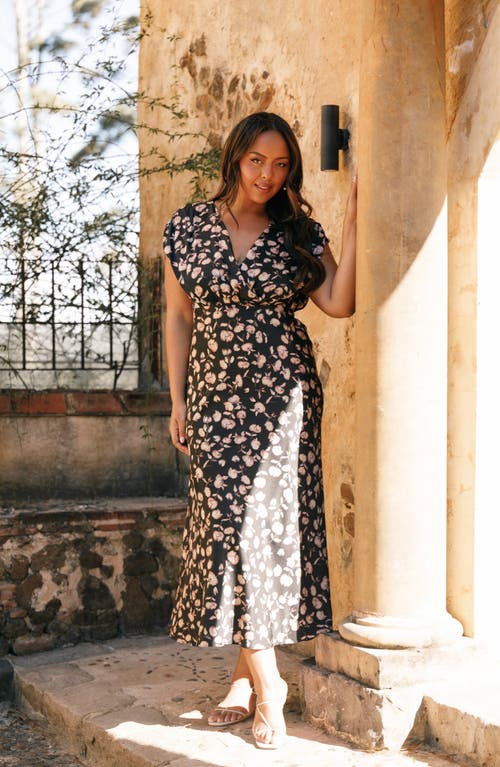 Petal And Pup Petal & Pup Amarlee Floral Maxi Dress In Black