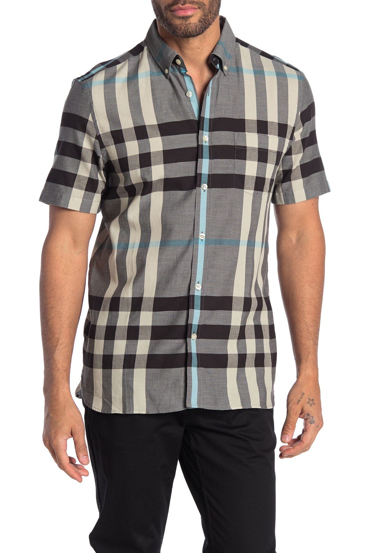 burberry dress shirt short sleeve