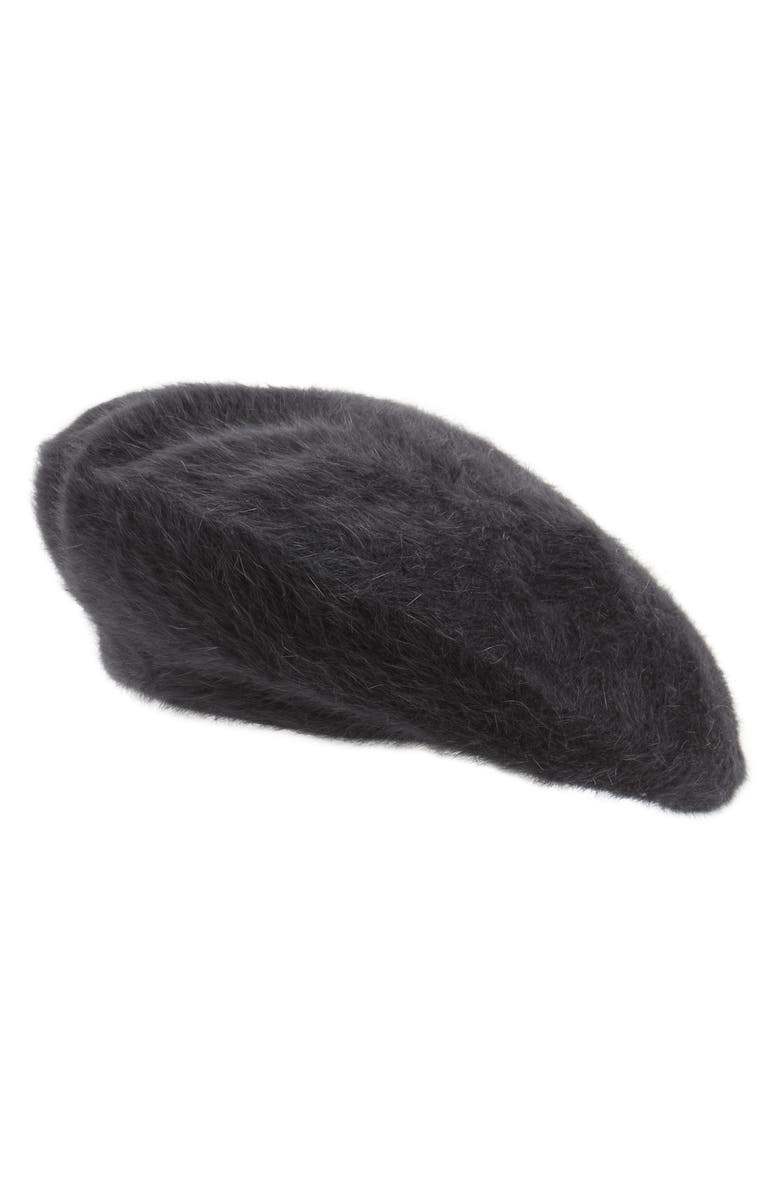 PARKHURST Angora Beret, Main, color, Black
