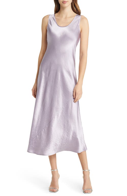 Capua Satin Maxi Dress in Lilac