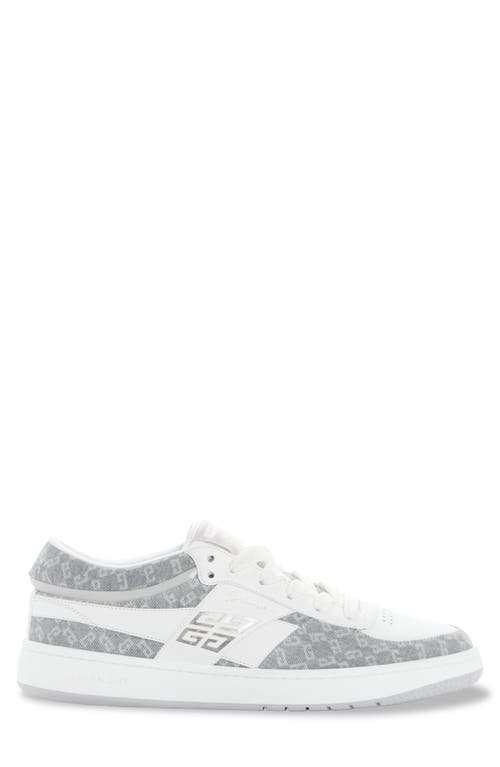 Givenchy G Move Monogram Low-top Sneakers In Grey/white