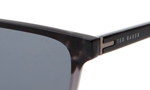 Ted Baker London 56mm Polarized Square Sunglasses In Black