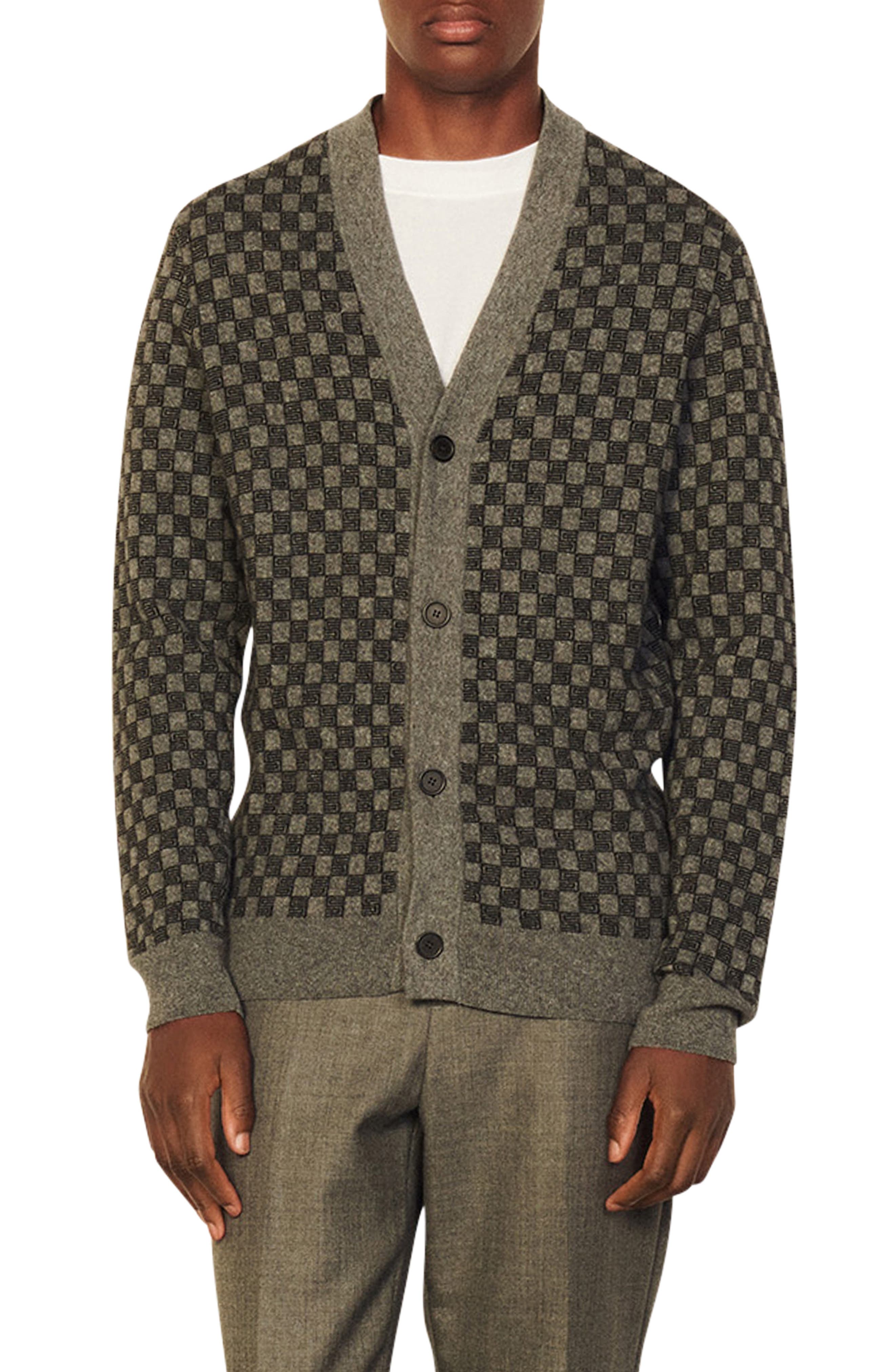 sandro grey cardigan