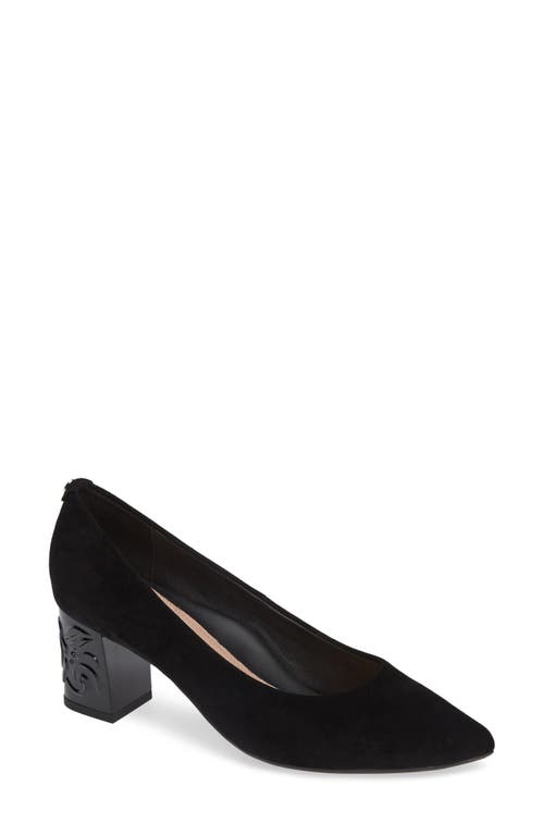 Taryn Rose Marigold Pump in Black Suede at Nordstrom, Size 5.5