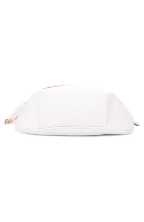 Shop Mali + Lili Evelyn Vegan Leather Belt Bag In White