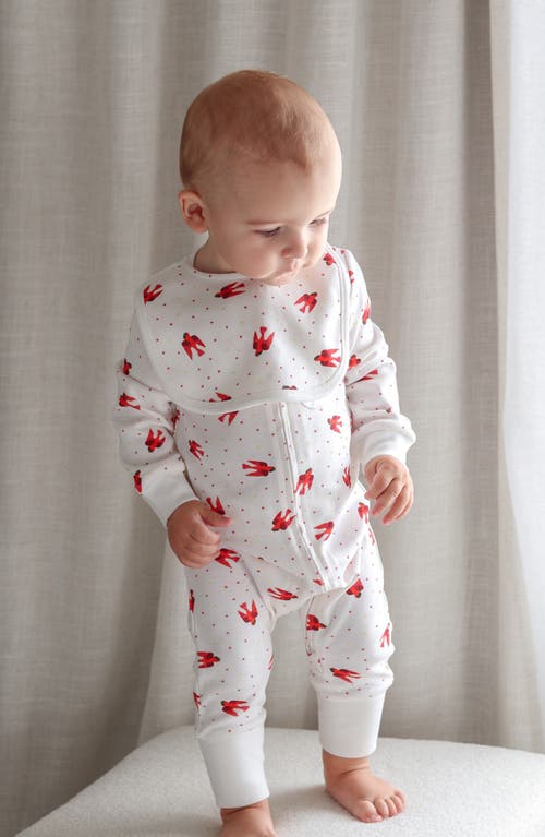 Shop L'ovedbaby X 'the Very Hungry Caterpillar'™ Organic Cotton Romper In Red Bird