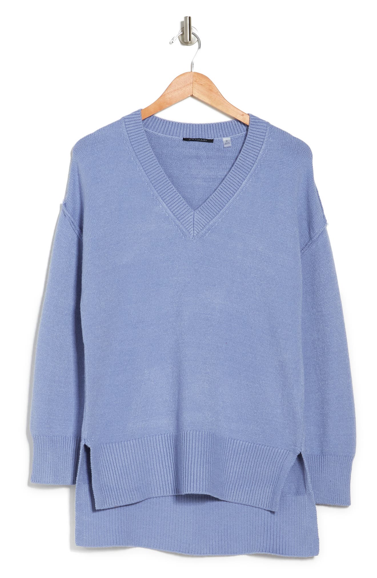 T Tahari V-neck Dolman Sleeve Tunic 
