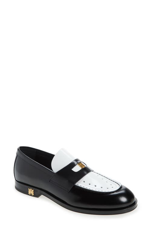 Shop Amiri Ma Spectator Loafer In Black White