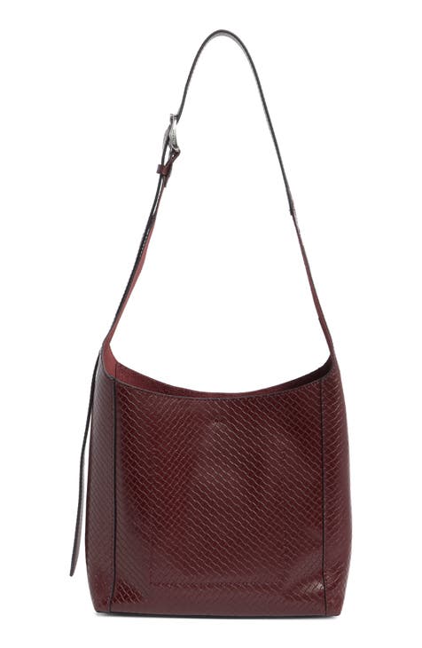 Women's Shoulder Bag outlet Diagonal Span Bag Burgundy Red