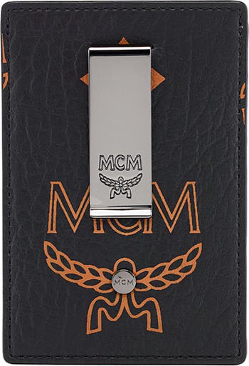 Mcm Men's Classic Monogram Travel Bifold Wallet