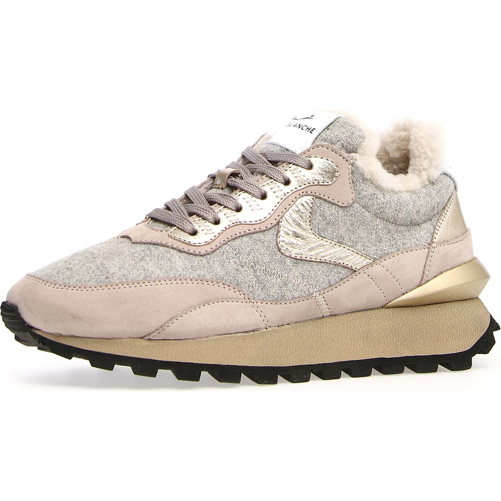 VOILE BLANCHE VOILE BLANCHE AWARK HYPE FAUX FUR SNEAKER