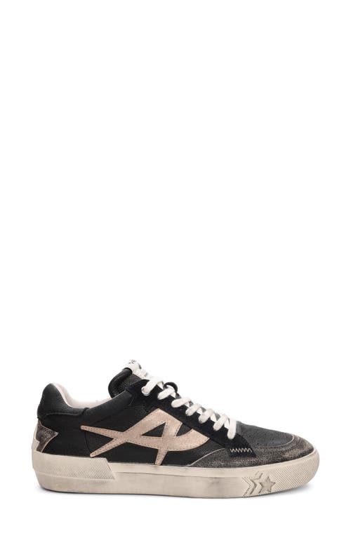 Shop Ash Moonlight Retro Sneaker In Black/gold