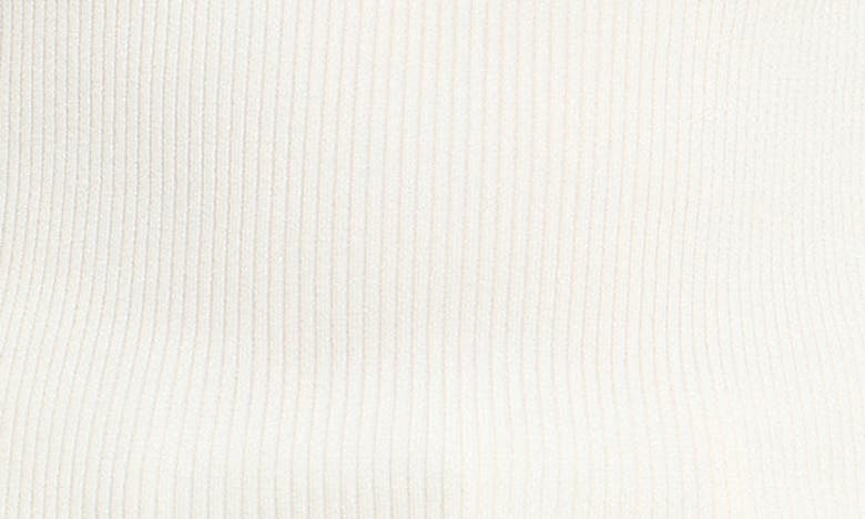 Endless Rose Juliet Sleeve Rib Sweater In Cream