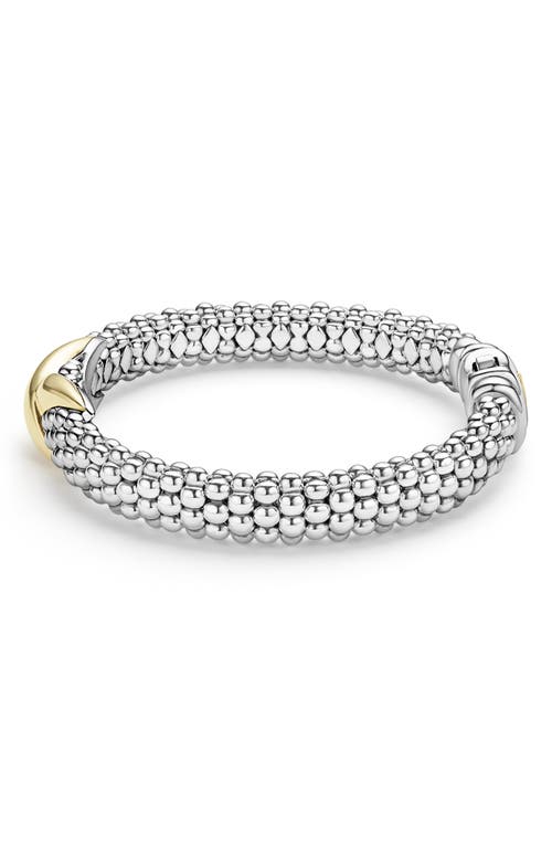 Shop Lagos Embrace Center X Bracelet In Silver/gold