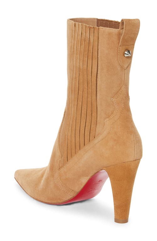 Shop Christian Louboutin Santiag Chelsea Western Boot In Lionne