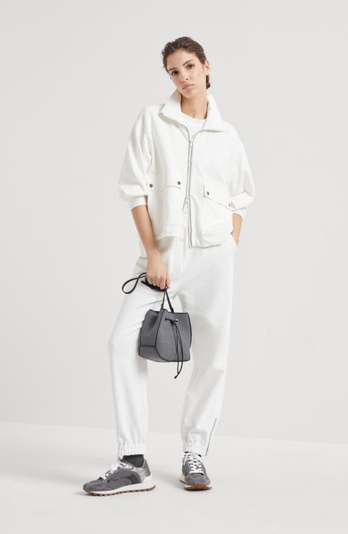 Shop Brunello Cucinelli Track Trousers In Off-white