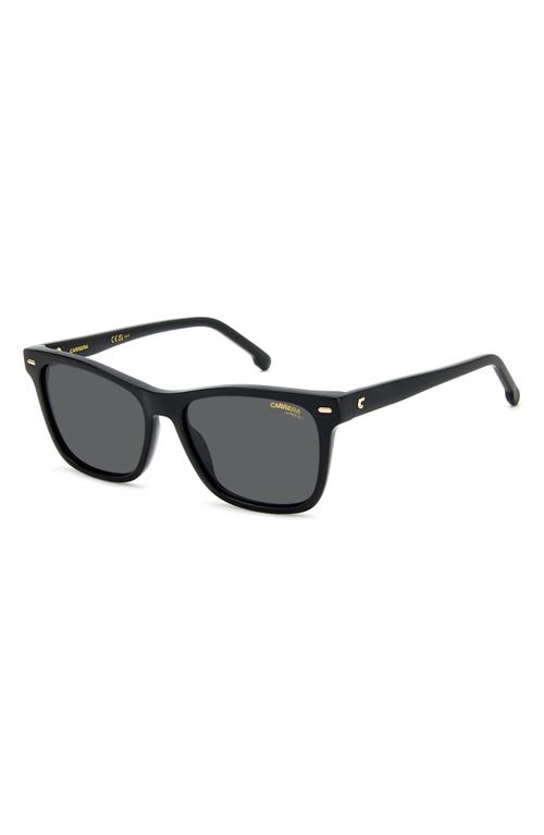 Carrera Eyewear 54mm Gradient Rectangular Sunglasses In Black/grey