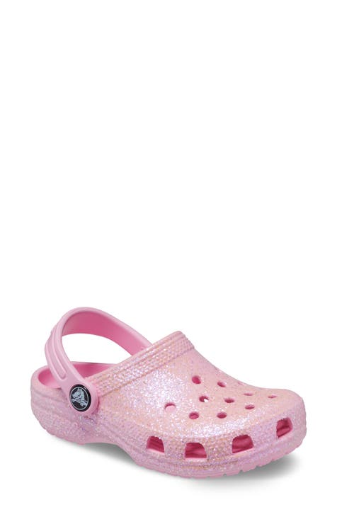 2011 Gymboree Toddler Girl Pink Clogs Size 9, Kids Rhinestone Clog Shoes 