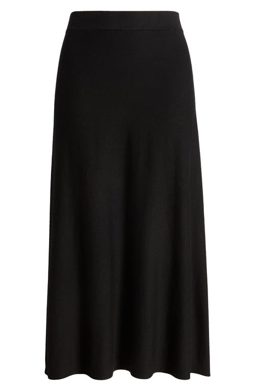 Shop Masai Copenhagen Stina Ottoman Stitch A-line Midi Skirt In Black